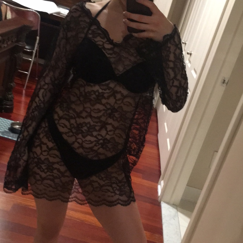 Sexy lace cover up